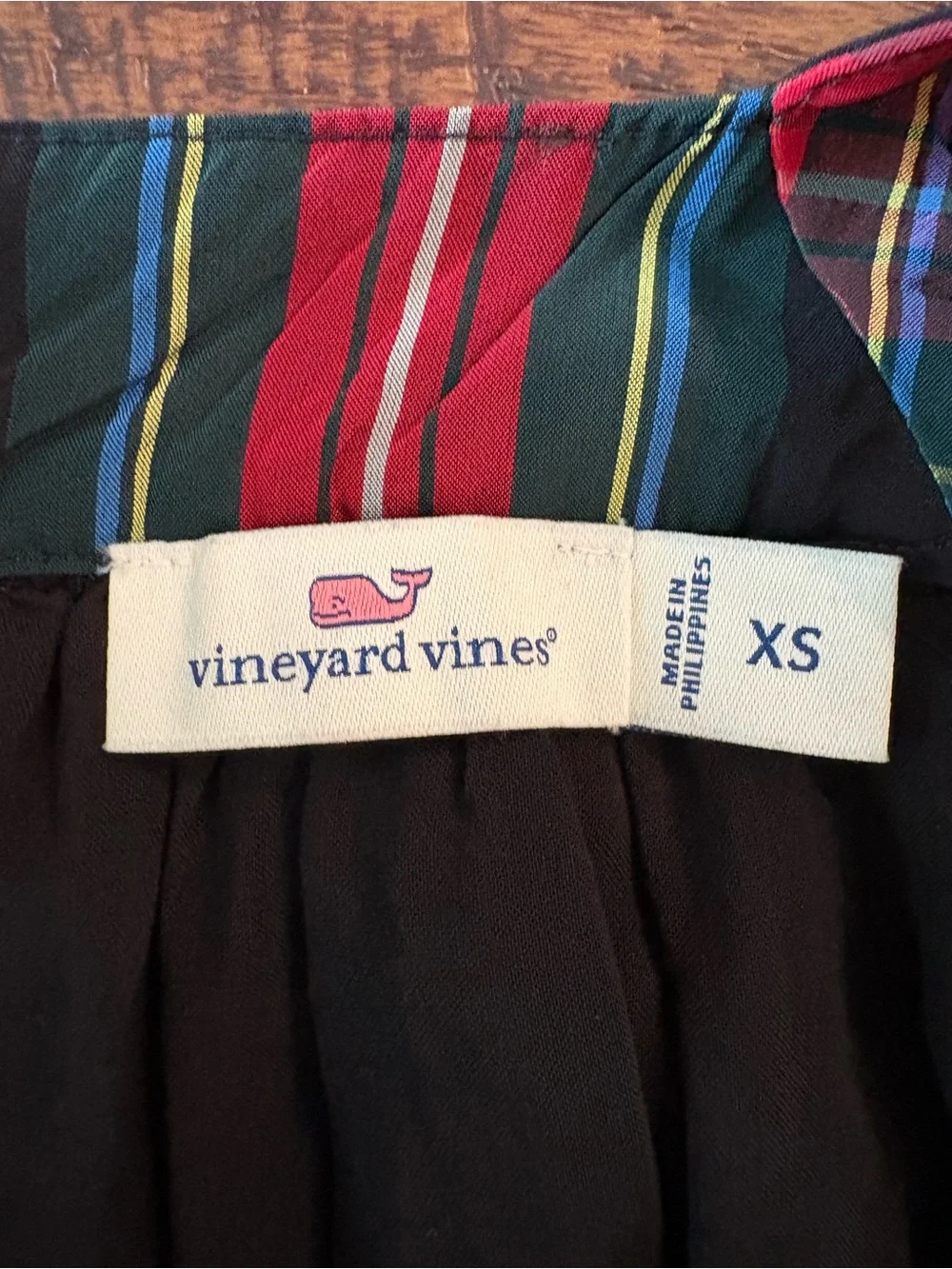 Vineyard Vines Girls XS Holiday Tartan Plaid Ruffle Sleeve Dress